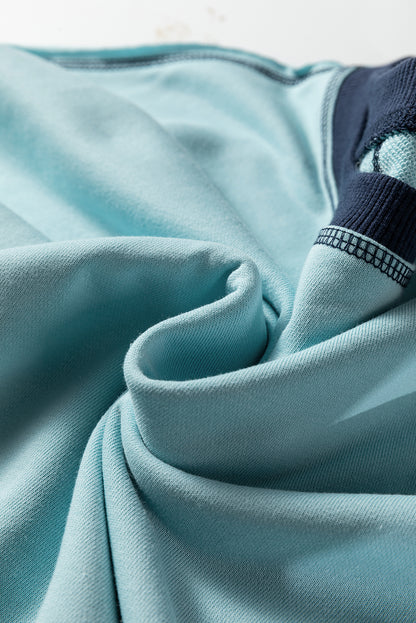 Colorblock Patchwork Long Sleeve Crewneck Sweatshirt