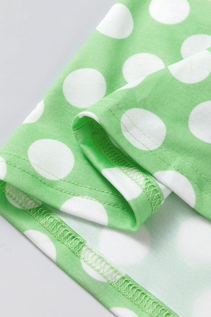 Polka Dot Contrast Trim Loose Tank Top