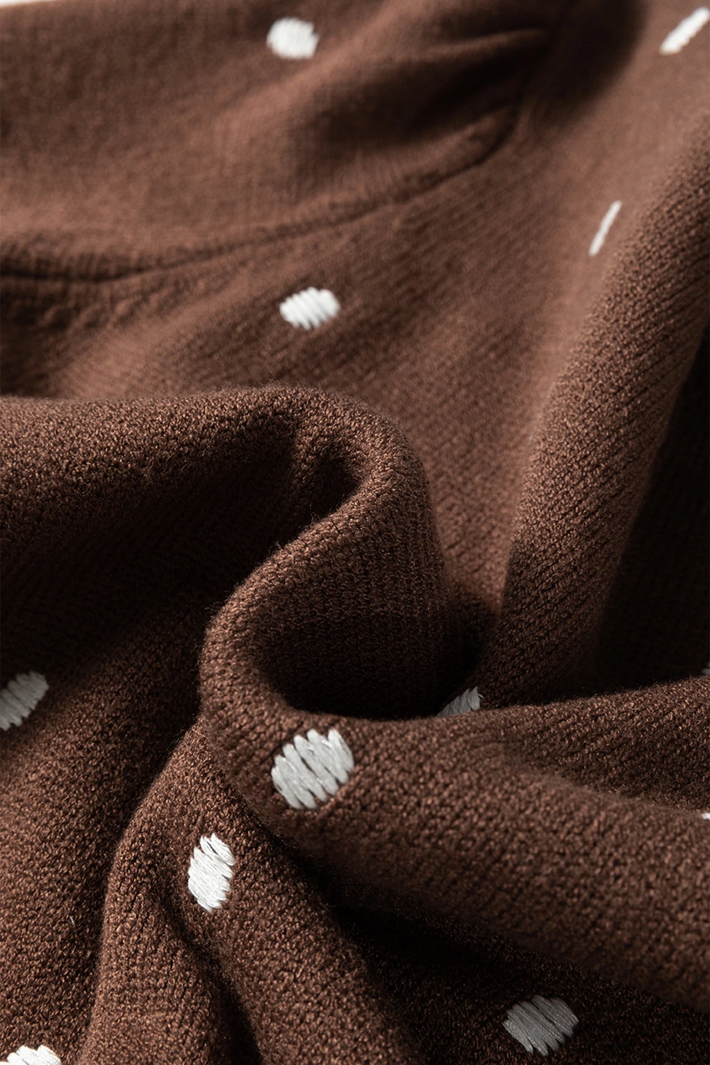 Polka Dot Bubble Short Sleeve Sweater