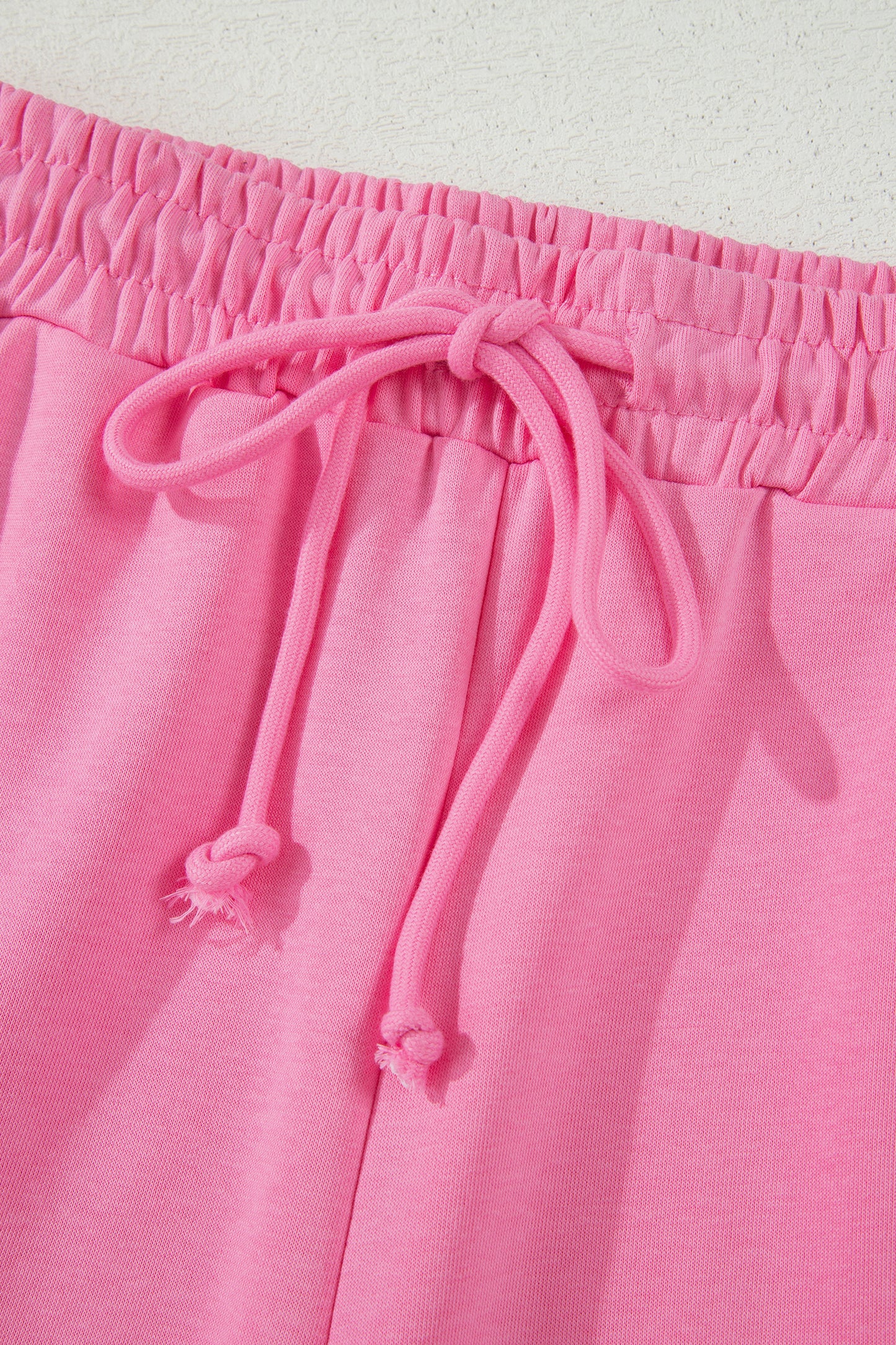 Solid Embroidered Eyelet Patchwork Top & Pants Set