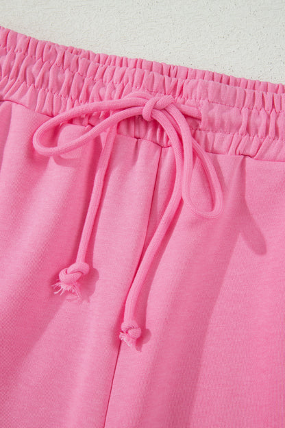 Solid Embroidered Eyelet Patchwork Top & Pants Set
