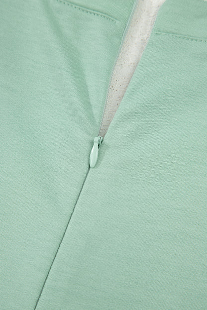 Solid Tie V-Neck Pintuck Sleeveless Romper