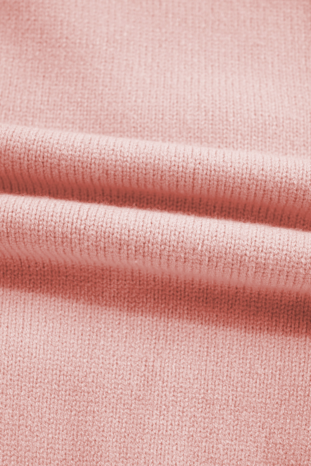 Bow Tie Ruffle Long Sleeve Ribbed Trim Sweater