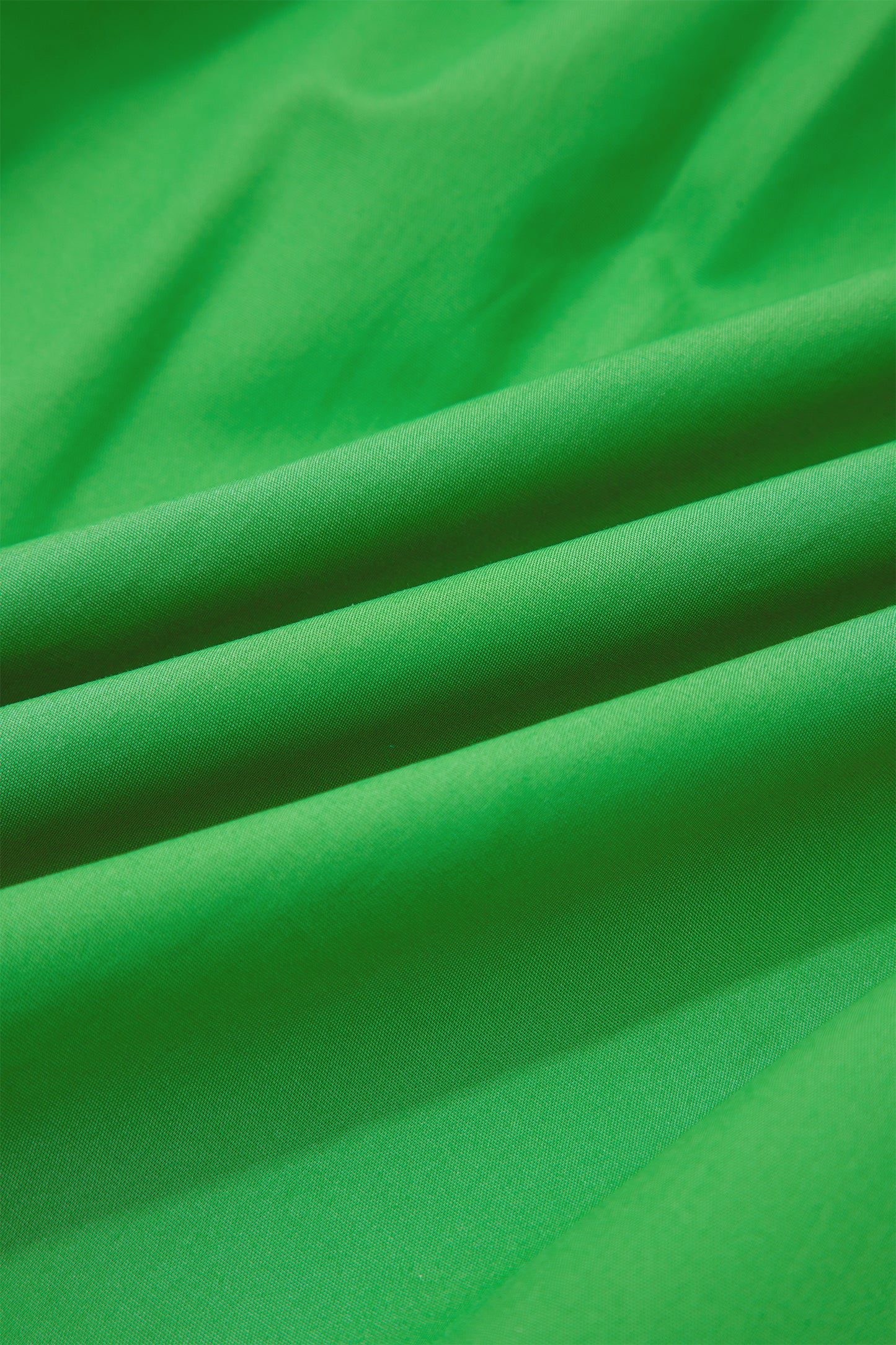 Colorblock Split Neck Puff Sleeve Mini Dress