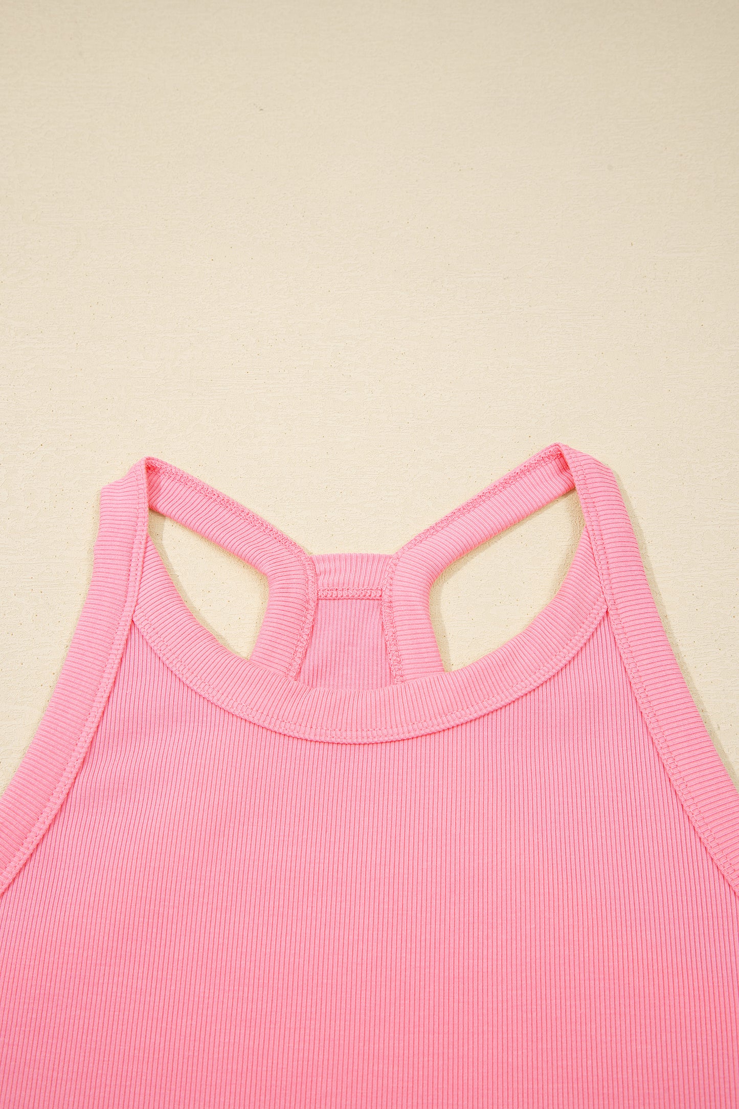 Solid Tank Top & Elastic Waist Mini Skort Set