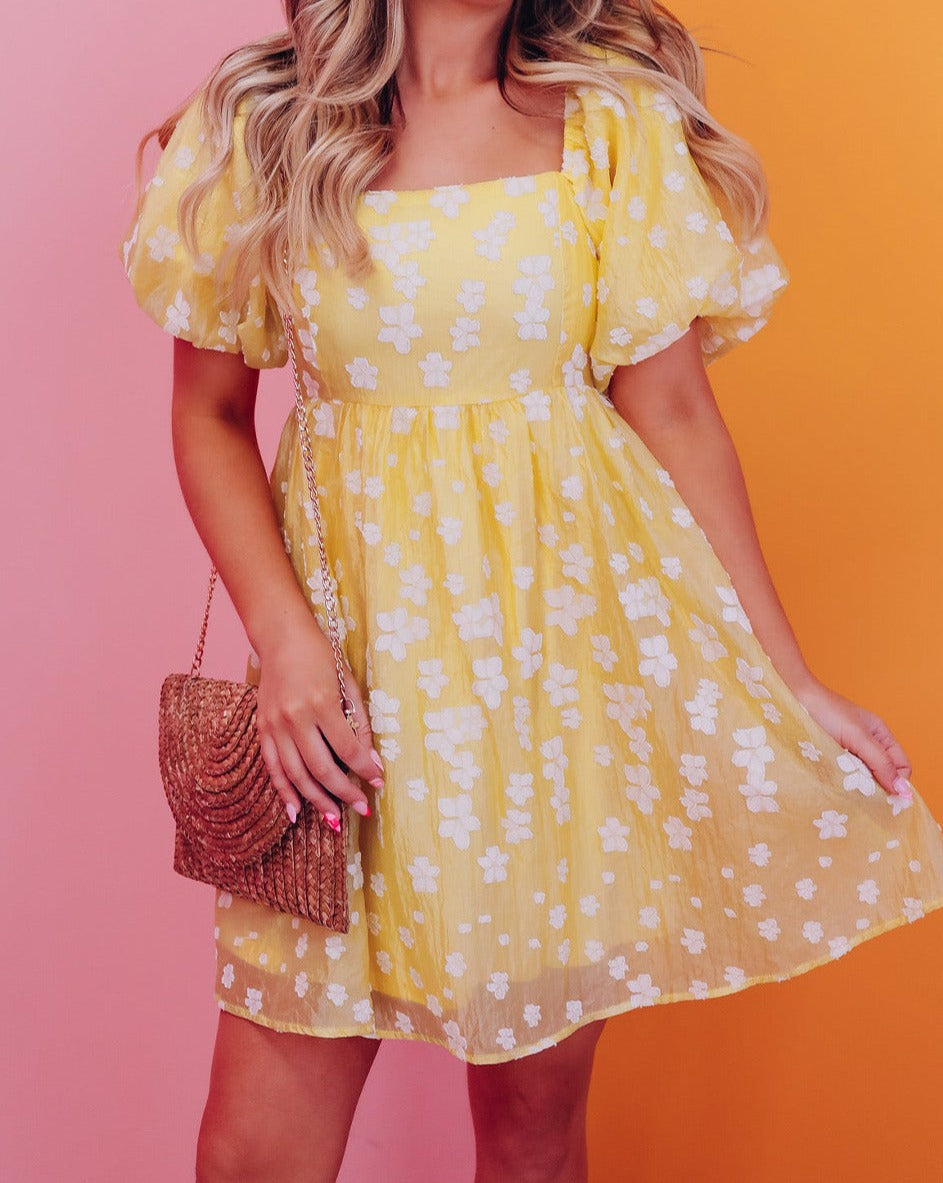 Floral Puff Sleeve Dress