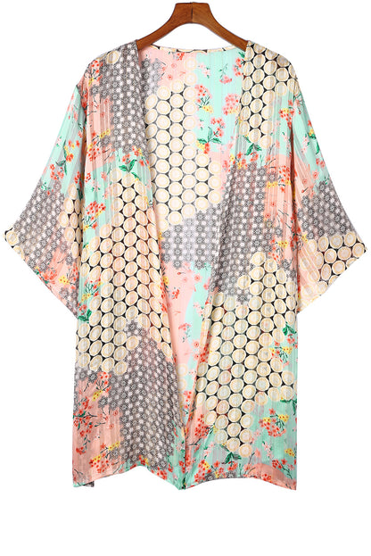 Floral Semi Sheer Kimono