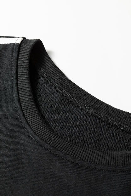 Varsity Stripe Crewneck Pullover and Sweatpants Set