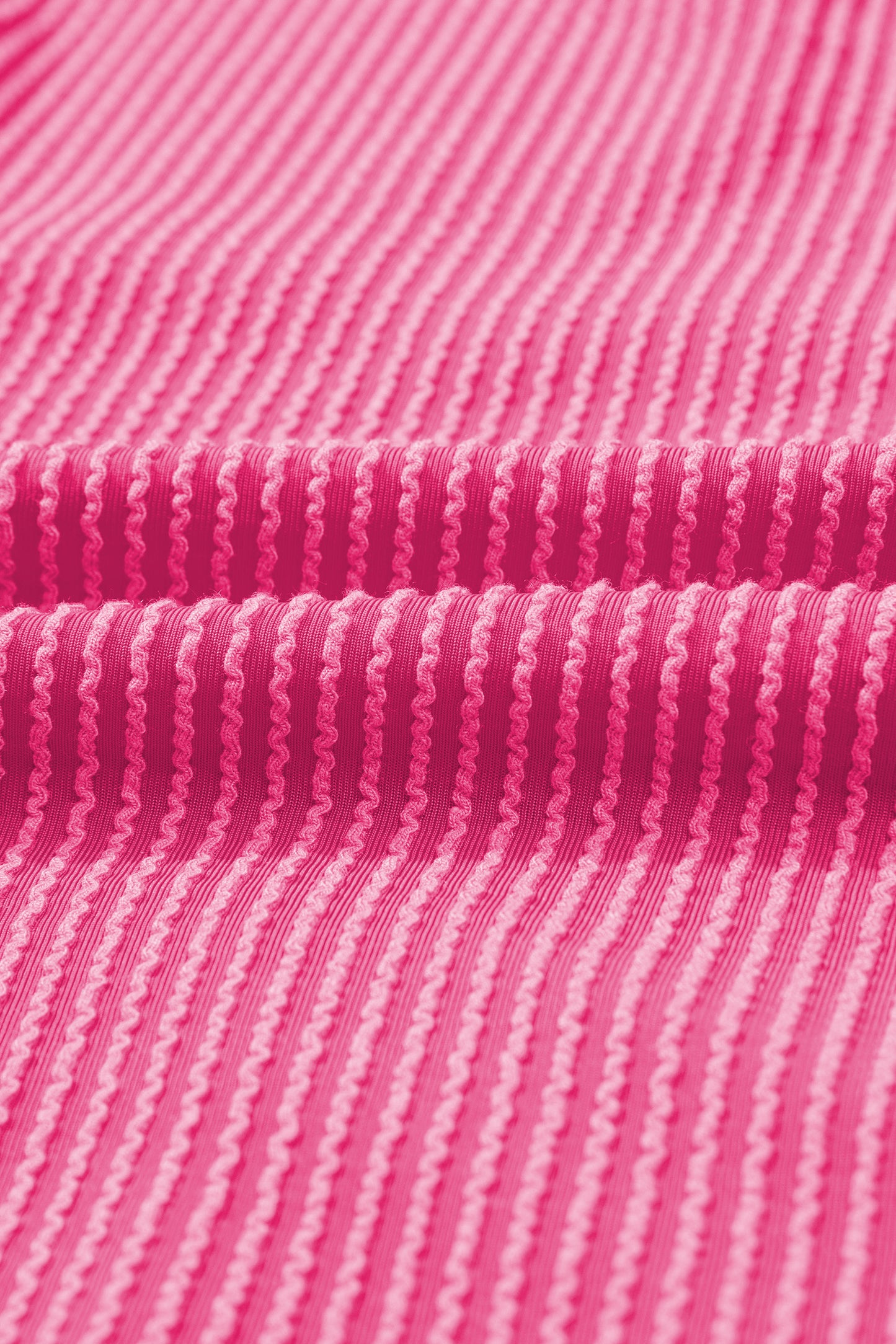 Corded Knit Cutout Bow Tie Back T-Shirt