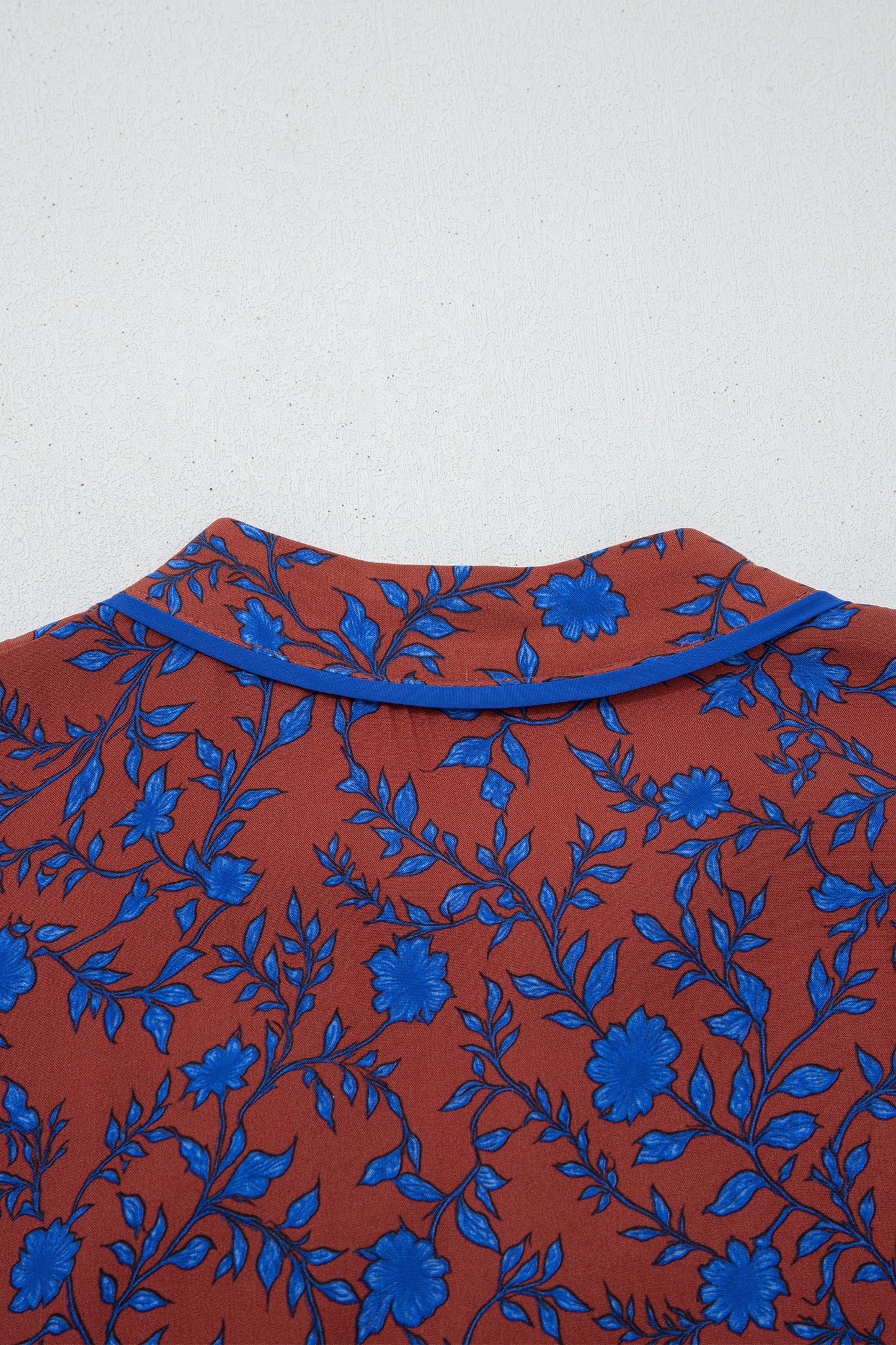 Floral Tiered 3/4 Puff Sleeve Midi Dress