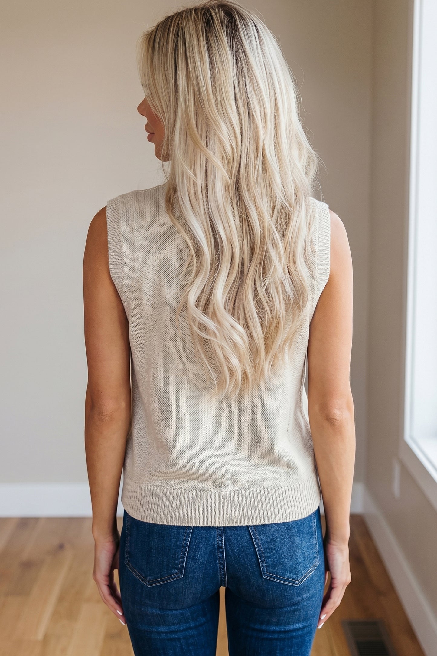 Americana USA Flag Sleeveless Knit Sweater