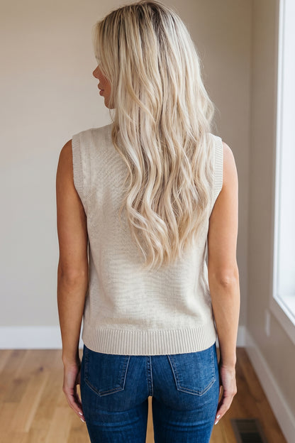 Americana USA Flag Sleeveless Knit Sweater