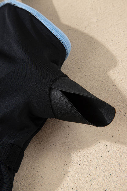 Colorblock Square Neckline One-Piece Swimsuit