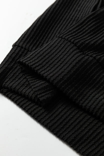 Christmas Merry Corded Knit Long Sleeve Top