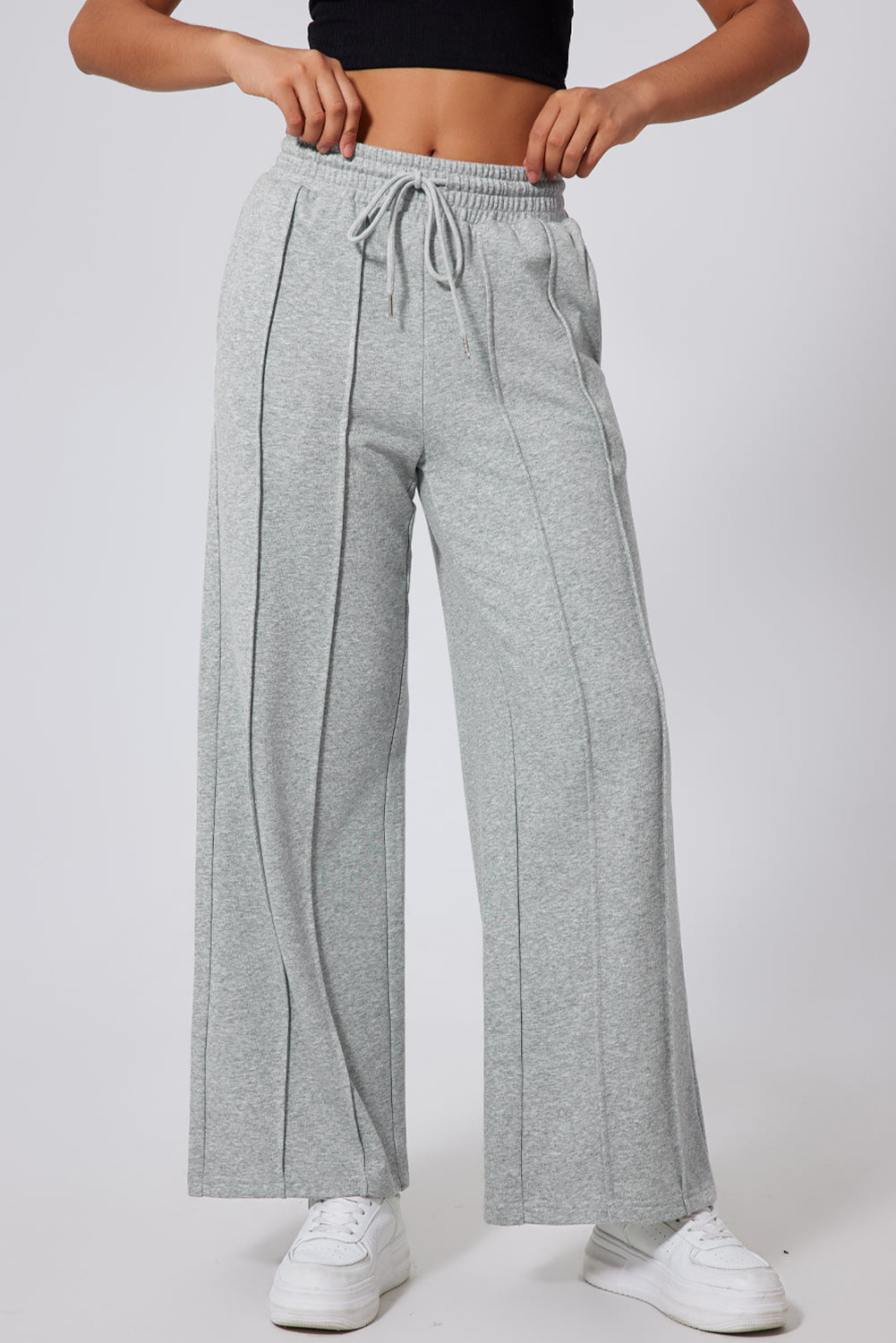 Center Seamed High Waist Sweatpants