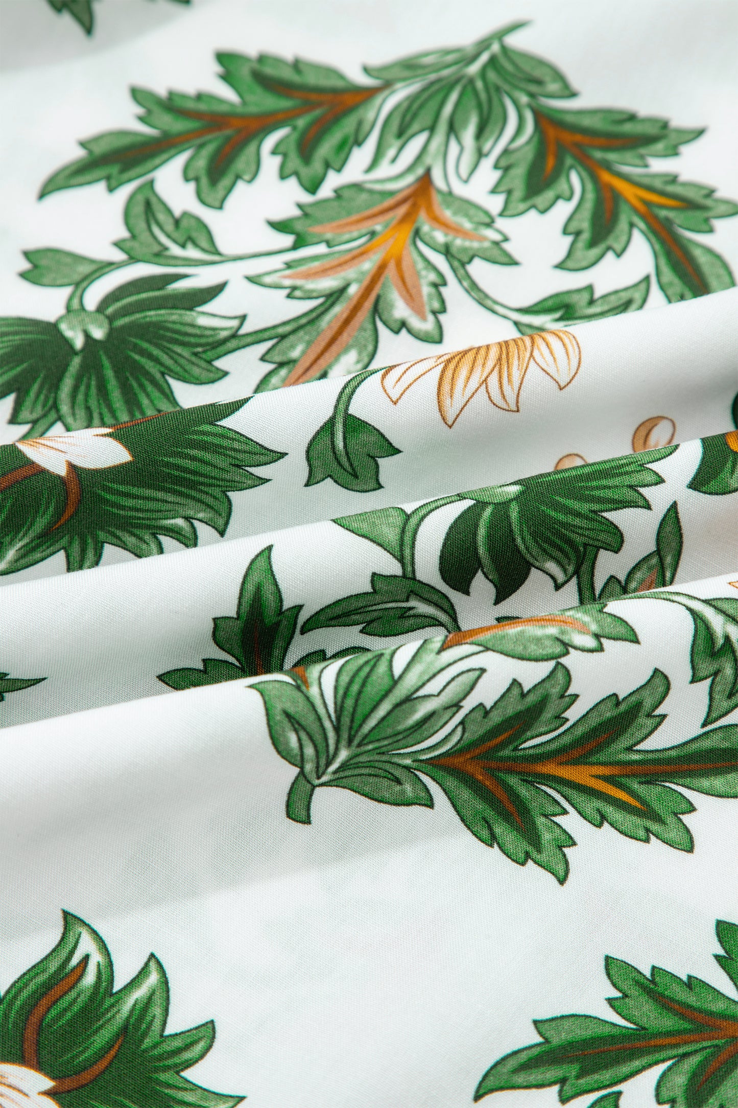 Plus Size Floral Patchwork Tassel Tie Blouse