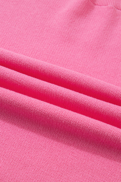 Bow Tie Contrast Stitch 3/4 Sleeve Sweater