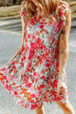 Floral Ruffle Tiered Tank Dress