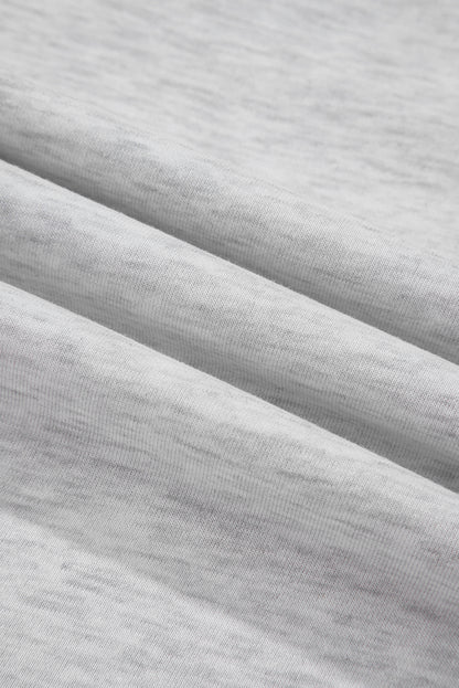 Plus Size Colorblock Pullover and Shorts Set