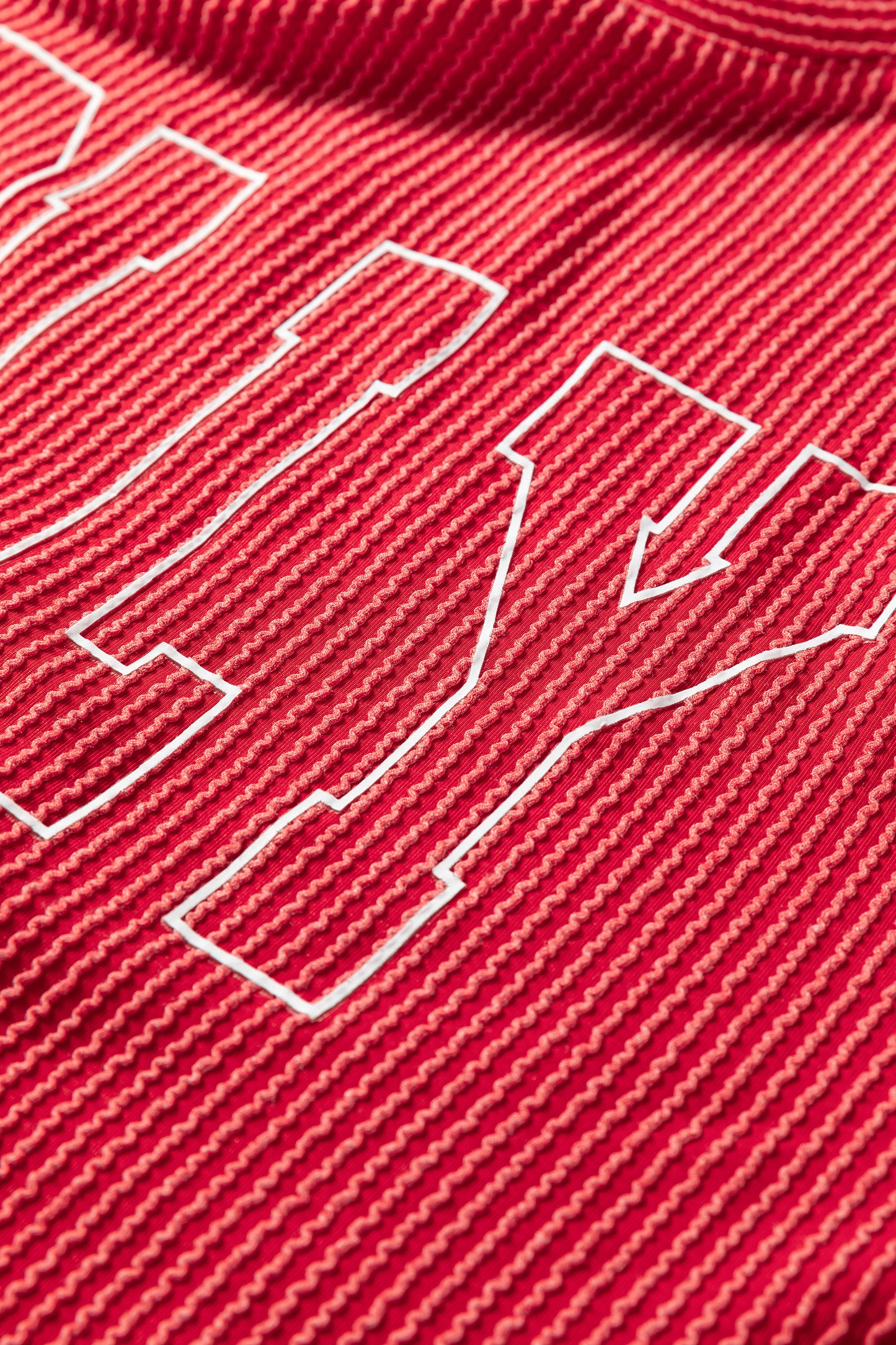 Christmas Merry Corded Knit Long Sleeve Top