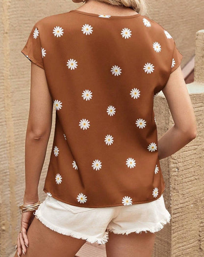 Floral Short Sleeve Top