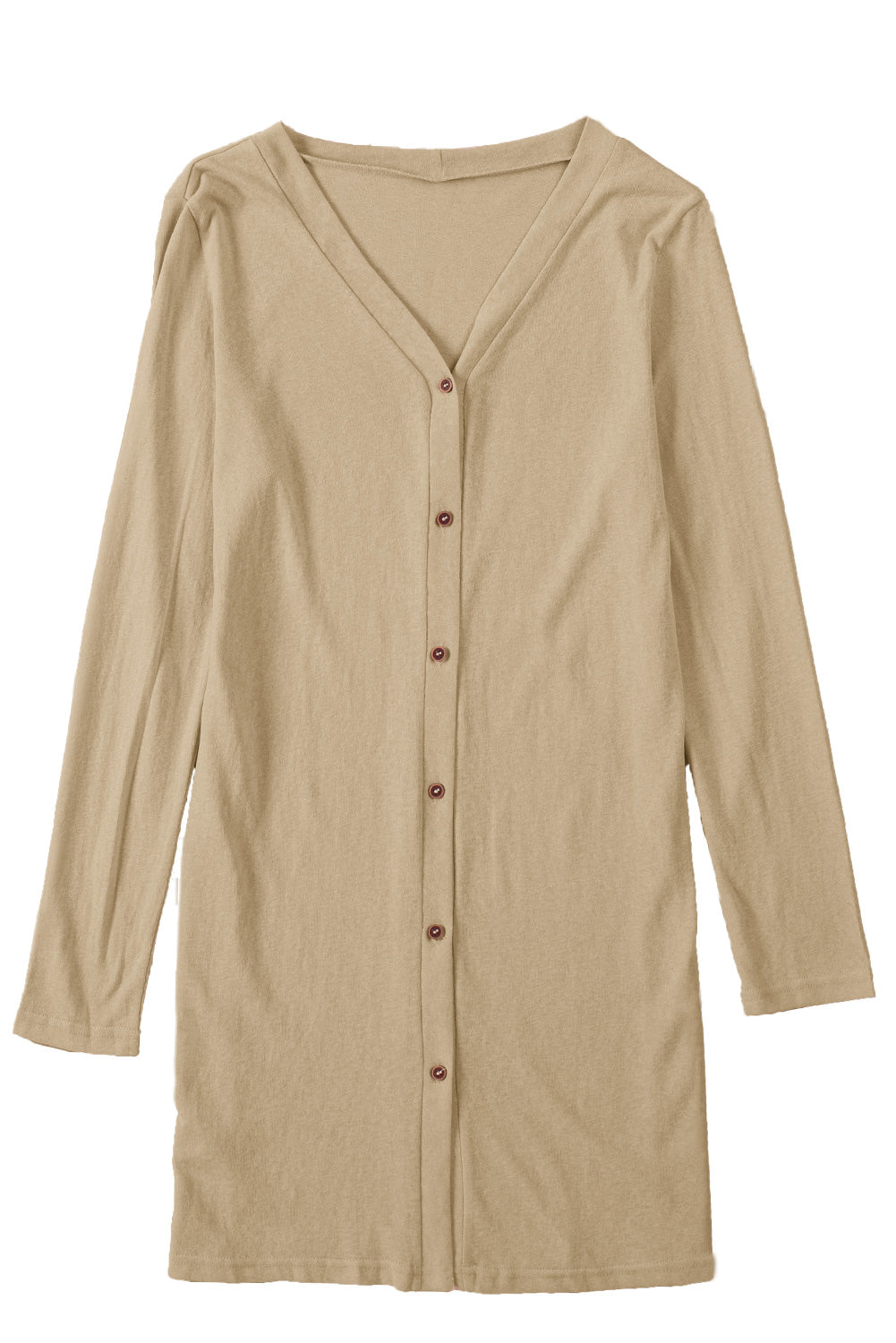 Button Front V-Neck Cardigan