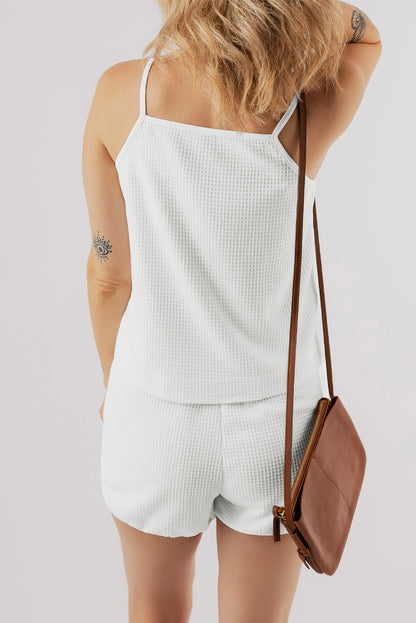 Waffle Textured Cami and Shorts Set