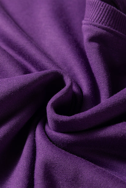 Varsity Stripe Drop Shoulder Oversized Sweatshirt