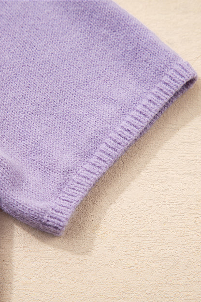 Solid Short Sleeve Cardigan Sweater Tee