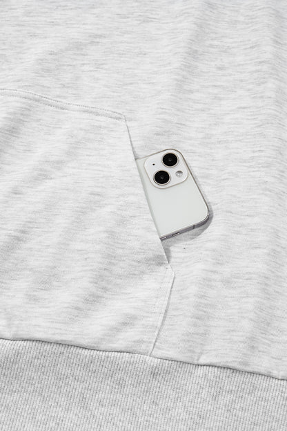 Plus Size Camo Patchwork Asymmetric Sleeve Hoodie