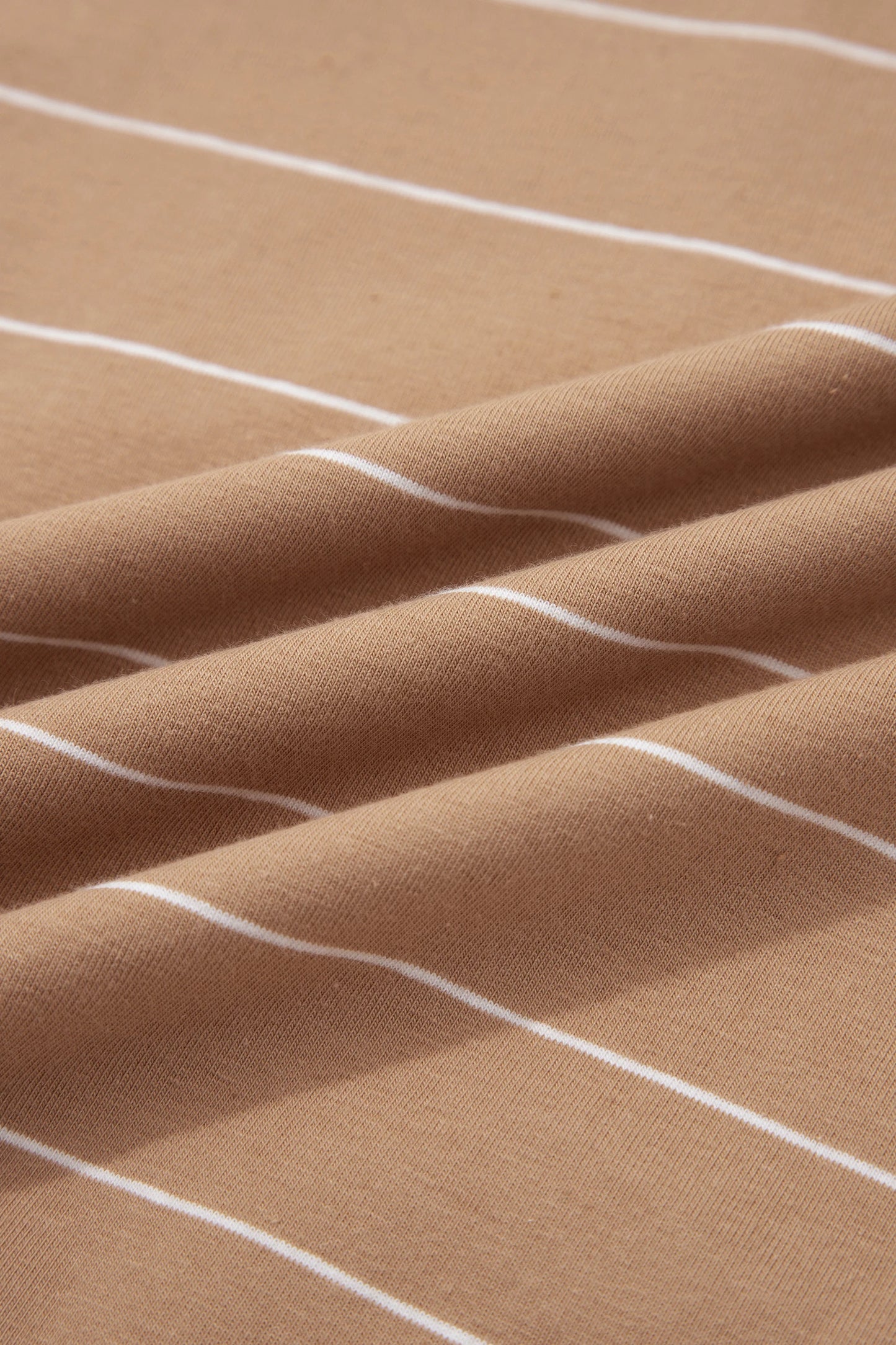 Stripe Short Sleeve Side Slit Maxi Dress