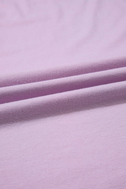 Plus Size Floral Patch Colorblock Long Sleeve Top