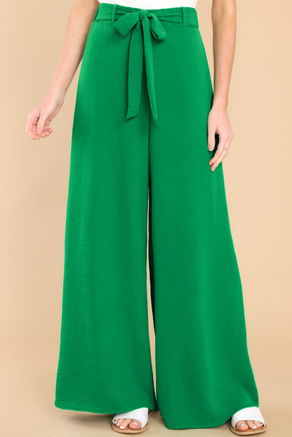 Tie Front Wide Leg Pants