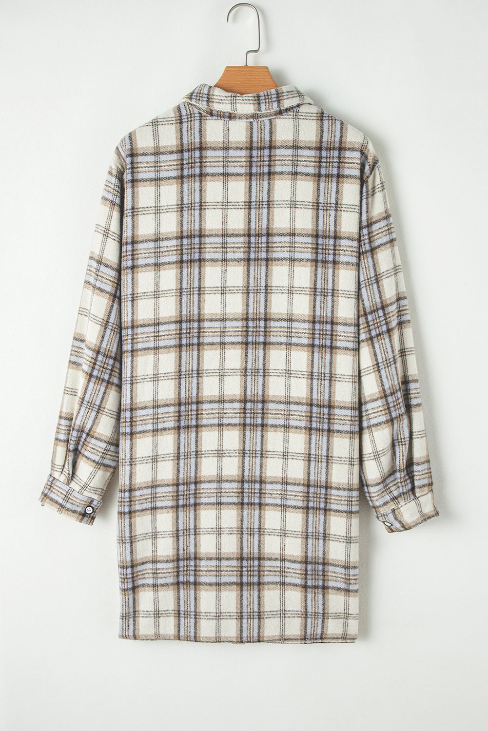 Plaid Tunic Shacket Plus Size