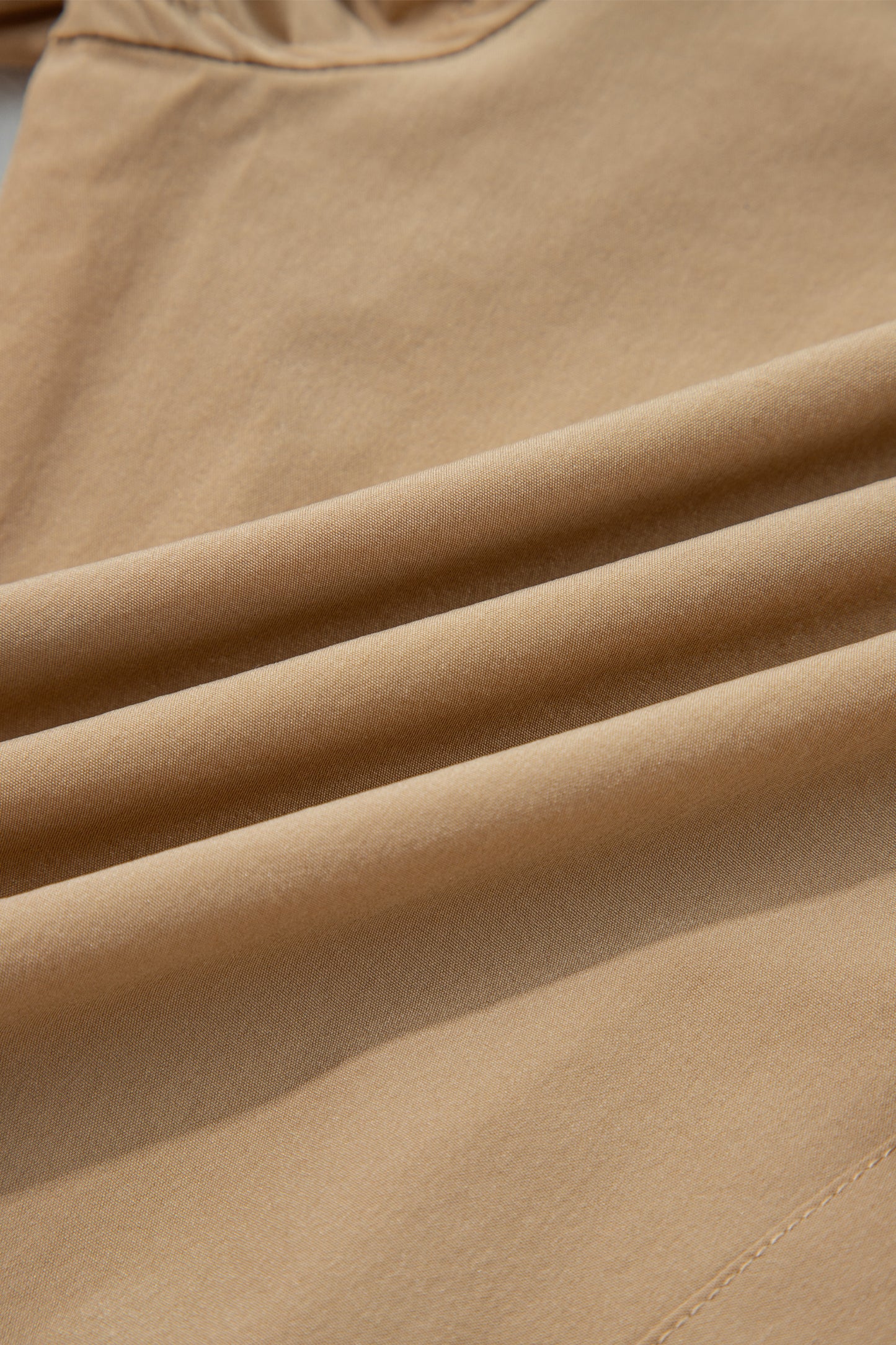 Solid Elastic High Waist Pocketed Cargo Jogger Pants