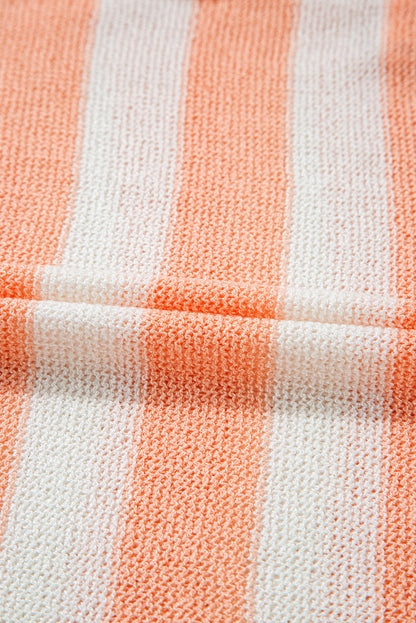 USA Flag Notch Neck Sleeveless Sweater Top