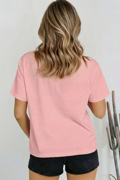 Solid High Neck Oversize Tee