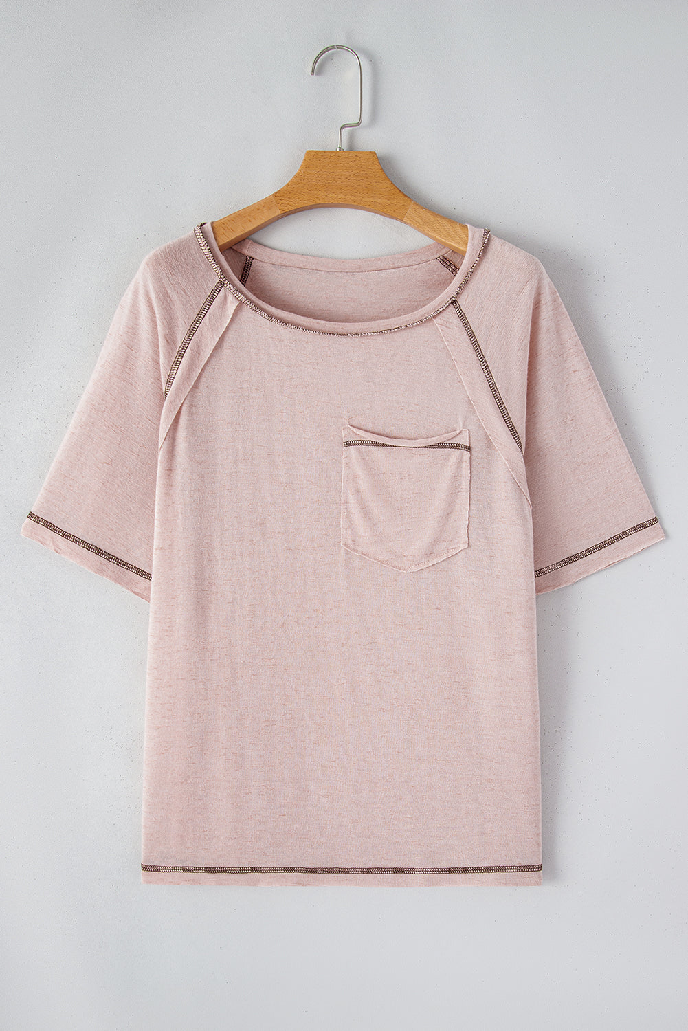 Reverse Seam Short Sleeve T-Shirt