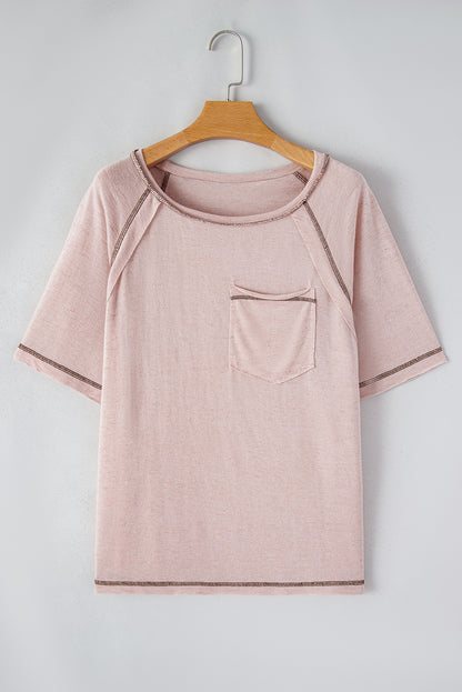 Reverse Seam Short Sleeve T-Shirt