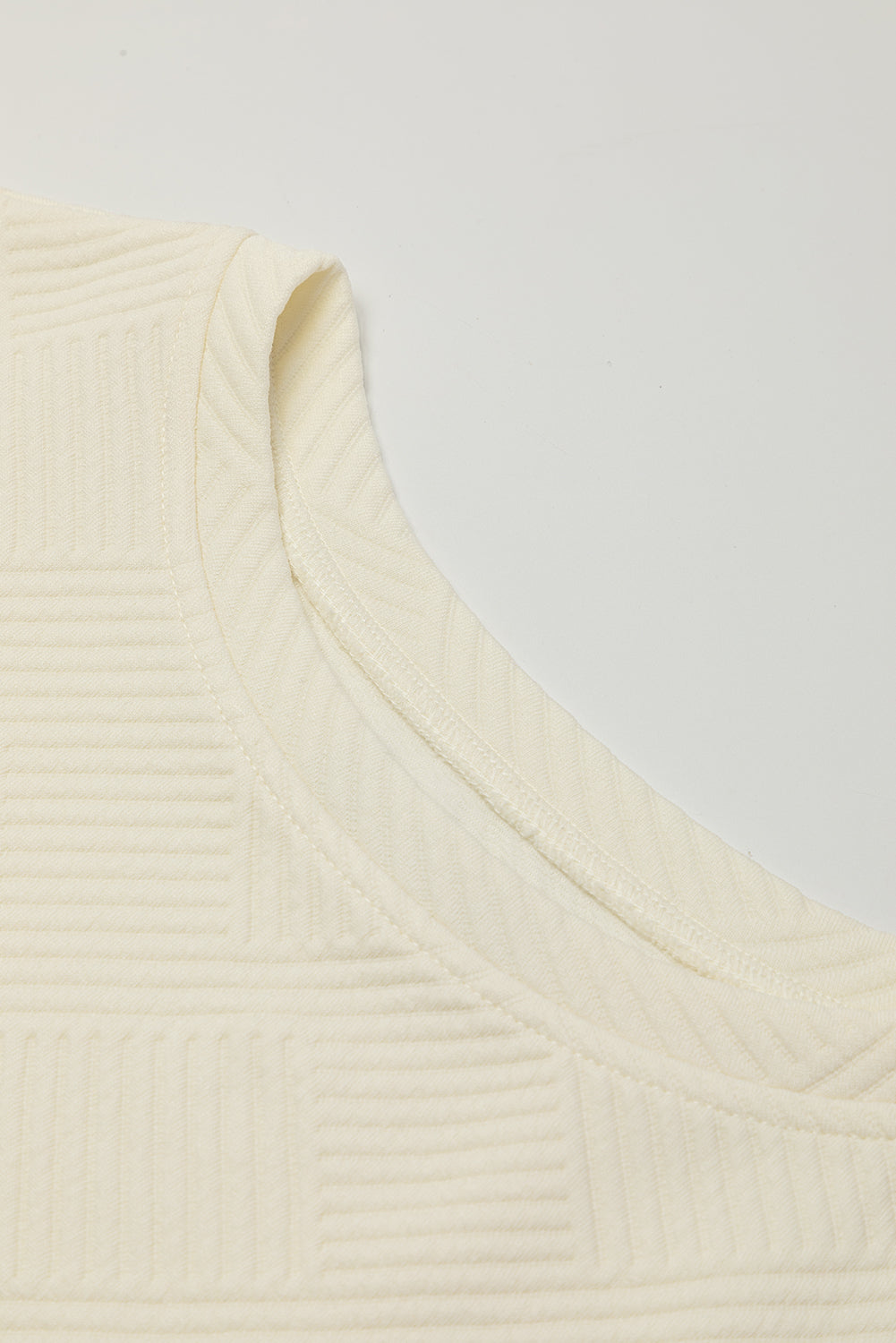 Textured Short Sleeve Top and Shorts Set