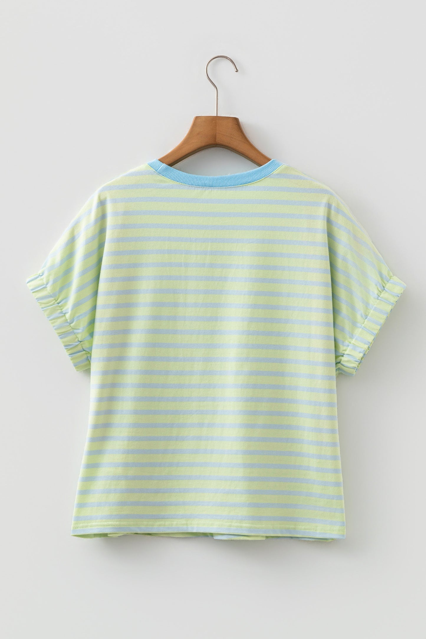 Stripe Round Neck Short Sleeve T-Shirt