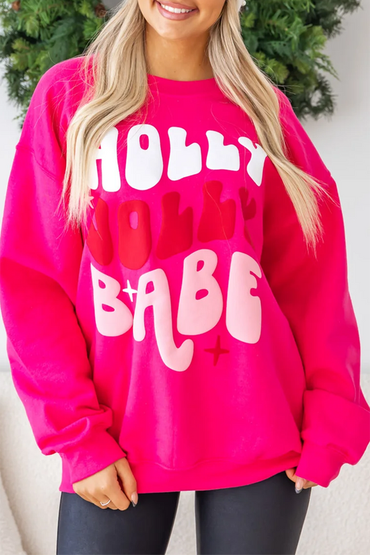 Holly Jolly Babe Oversized Sweatshirt