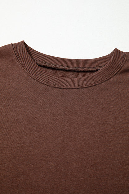 Varsity Stripe Drop Shoulder Oversized Sweatshirt