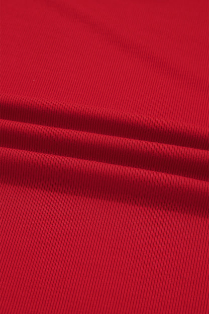 Plus Size Christmas Plaid Pearl Ruffle Sleeve Holiday T-shirt