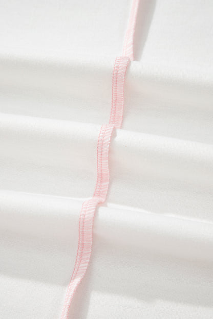 Colorblock Stripe V-Neck Long Sleeve Top