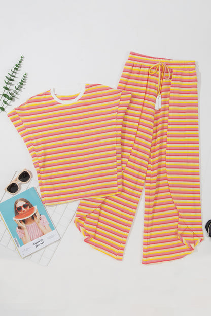 Stripe Tee and Pants Set