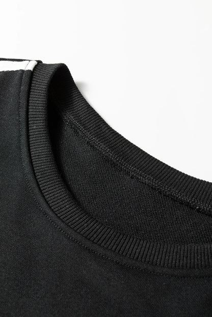 Varsity Stripe Crewneck Pullover & Sweatpants Set