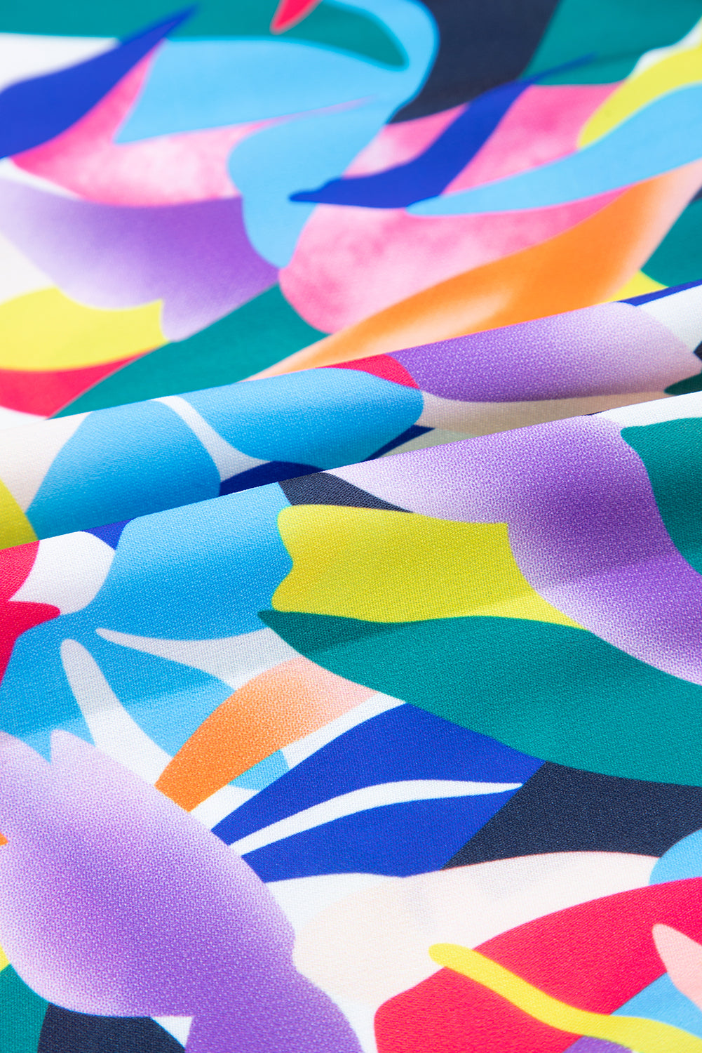 Plus Size Geometric Ruffle Sleeve Maxi Dress