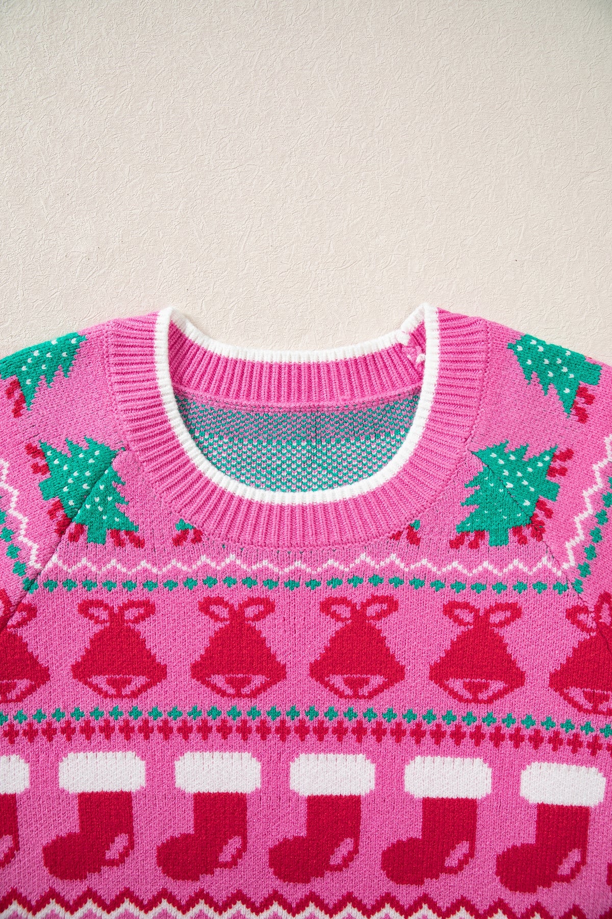 Christmas Graphic Print Round Neck Sweater