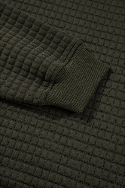 Solid Textured Pullover and Joggers Set